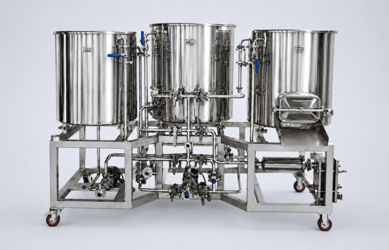 Stainless steel fermentation tanks