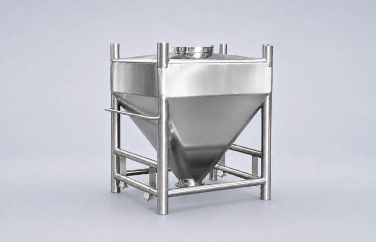 Stainless steel IBC containers