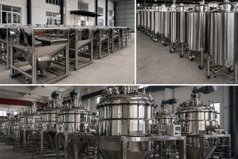 Batch manufacturing and repeated stainless steel silo production
